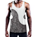 Roots Yin Yang Print Men's Workout Tank Top