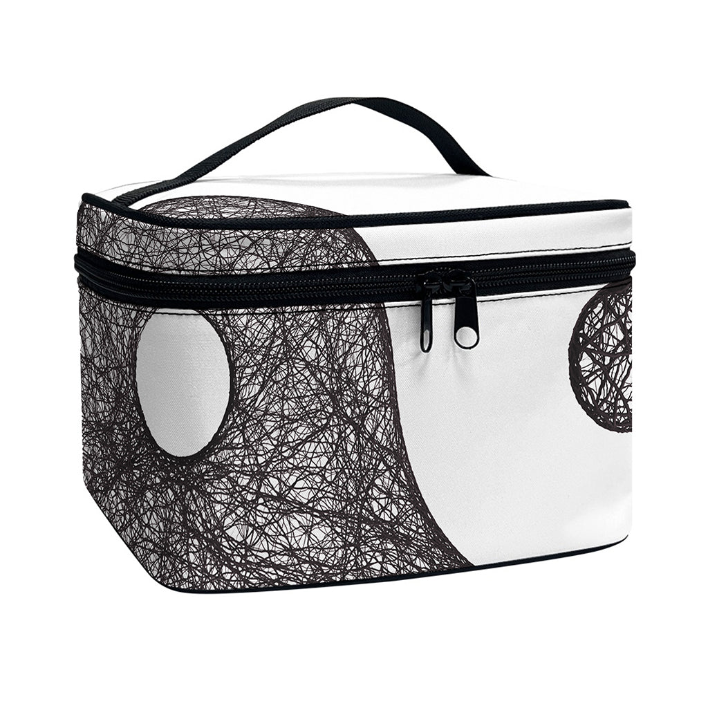 Roots Yin Yang Print Travel Makeup Bag