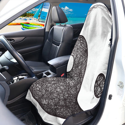Roots Yin Yang Print Waterproof Car Seat Cover