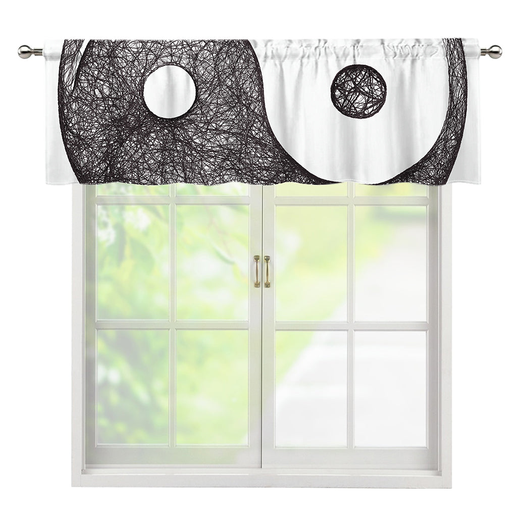 Roots Yin Yang Print Window Valance