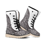 Roots Yin Yang Print Winter Boots