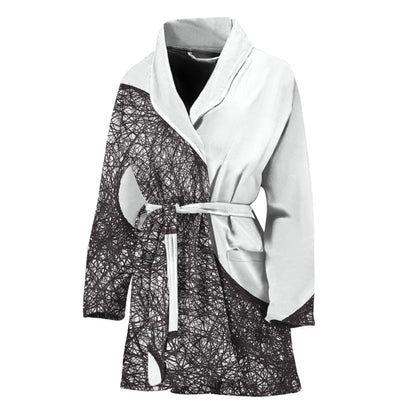 Roots Yin Yang Print Women's Bathrobe