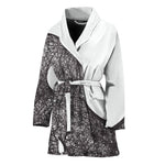 Roots Yin Yang Print Women's Bathrobe