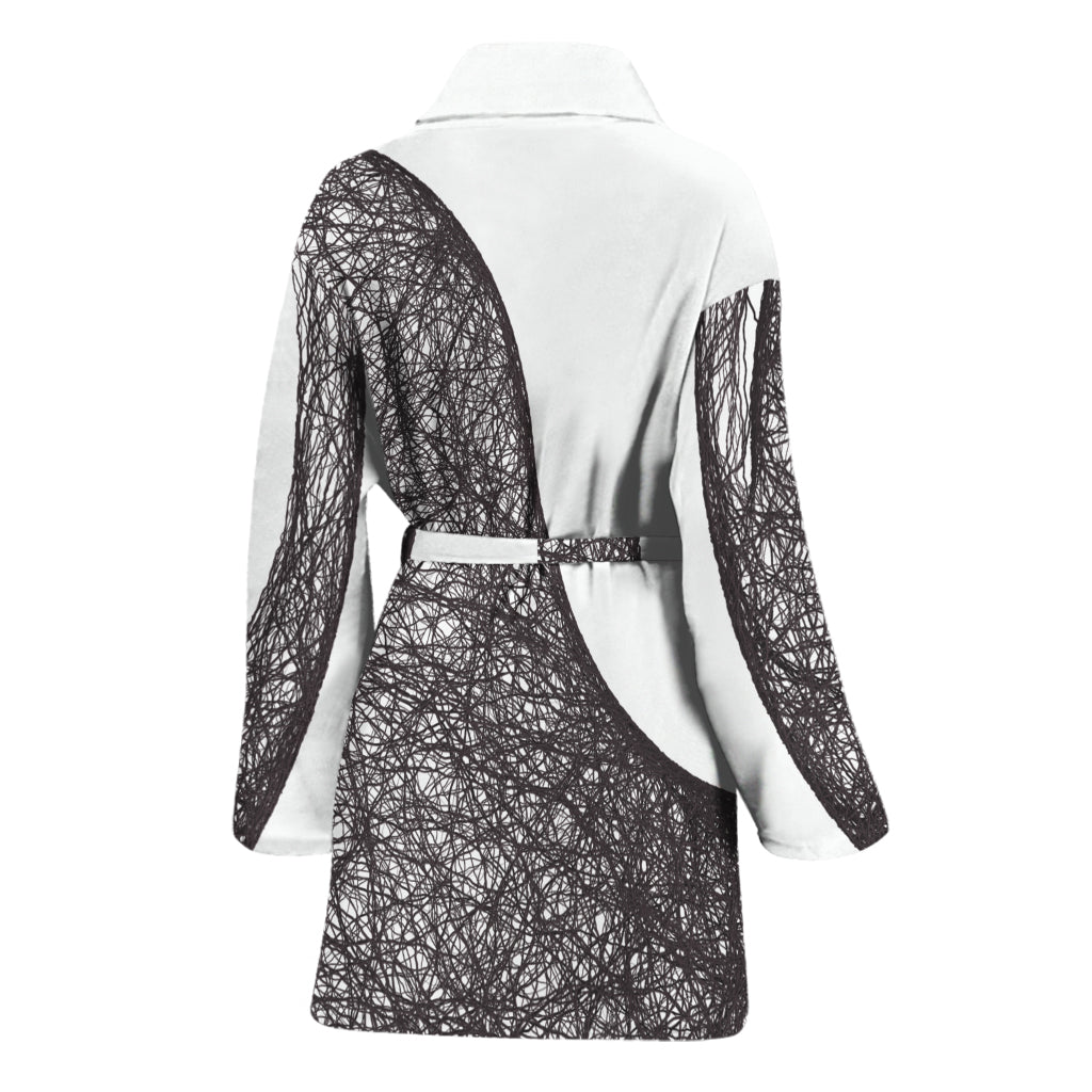 Roots Yin Yang Print Women's Bathrobe