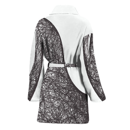 Roots Yin Yang Print Women's Bathrobe