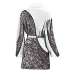 Roots Yin Yang Print Women's Bathrobe
