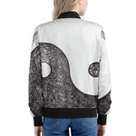 Roots Yin Yang Print Women's Bomber Jacket