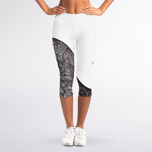 Roots Yin Yang Print Women's Capri Leggings