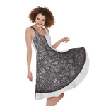 Roots Yin Yang Print Women's Sleeveless Dress