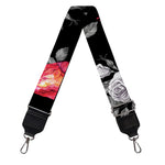 Rose And Heart Pattern Print Bag Strap