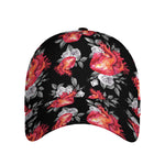 Rose And Heart Pattern Print Baseball Cap