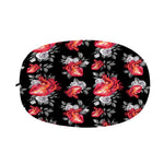 Rose And Heart Pattern Print Car Side Mirror Covers
