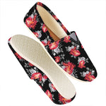 Rose And Heart Pattern Print Casual Shoes