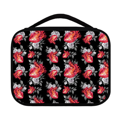Rose And Heart Pattern Print Classic Bible Case