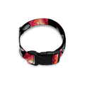 Rose And Heart Pattern Print Dog Collar