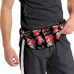 Rose And Heart Pattern Print Fanny Pack