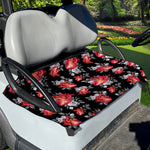 Rose And Heart Pattern Print Golf Cart Seat Cover