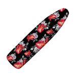 Rose And Heart Pattern Print Ironing Board Cover