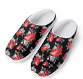 Rose And Heart Pattern Print Mesh Casual Shoes