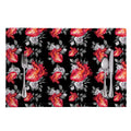 Rose And Heart Pattern Print Placemat