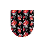 Rose And Heart Pattern Print Toilet Lid Cover