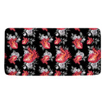 Rose And Heart Pattern Print Towel