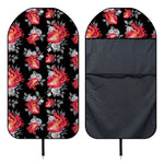 Rose And Heart Pattern Print Waterproof Car Seat Cover