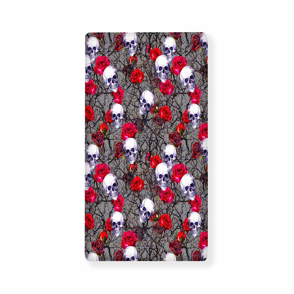 Rose Branch Skull Pattern Print Baby Crib Sheet