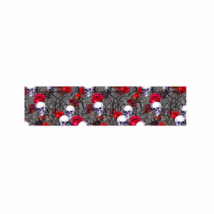 Rose Branch Skull Pattern Print Bed Runner
