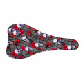 Rose Branch Skull Pattern Print Bicycle Seat Cover