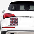 Rose Branch Skull Pattern Print Car Sticker