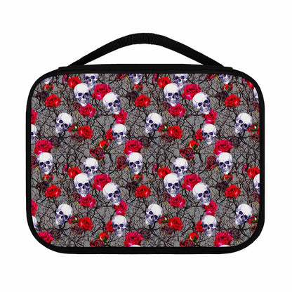 Rose Branch Skull Pattern Print Classic Bible Case