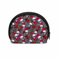Rose Branch Skull Pattern Print Coin Purse