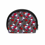 Rose Branch Skull Pattern Print Coin Purse