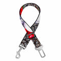 Rose Branch Skull Pattern Print Dog Seat Belt