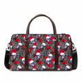 Rose Branch Skull Pattern Print Duffel Bag