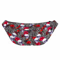 Rose Branch Skull Pattern Print Fanny Pack