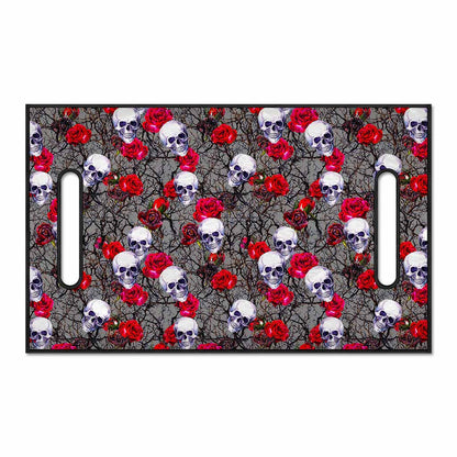 Rose Branch Skull Pattern Print Golf Cart Seat Cover