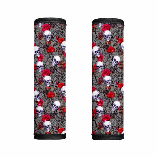 Rose Branch Skull Pattern Print Handle Covers