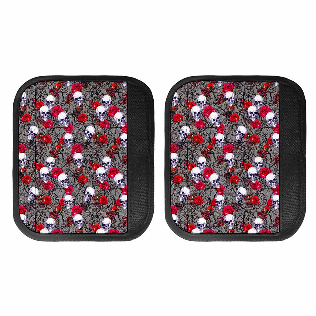 Rose Branch Skull Pattern Print Handle Covers