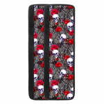 Rose Branch Skull Pattern Print Refrigerator Handle Covers