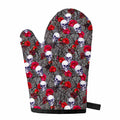 Rose Branch Skull Pattern Print Single Oven Mitt