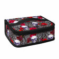 Rose Branch Skull Pattern Print Small Lunch Bag