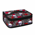 Rose Branch Skull Pattern Print Small Lunch Bag