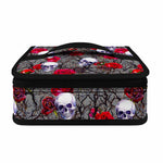 Rose Branch Skull Pattern Print Small Lunch Bag