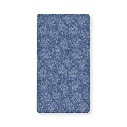 Rose Denim Jeans Pattern Print Baby Crib Sheet