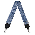 Rose Denim Jeans Pattern Print Bag Strap