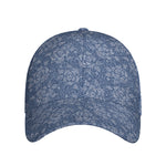Rose Denim Jeans Pattern Print Baseball Cap