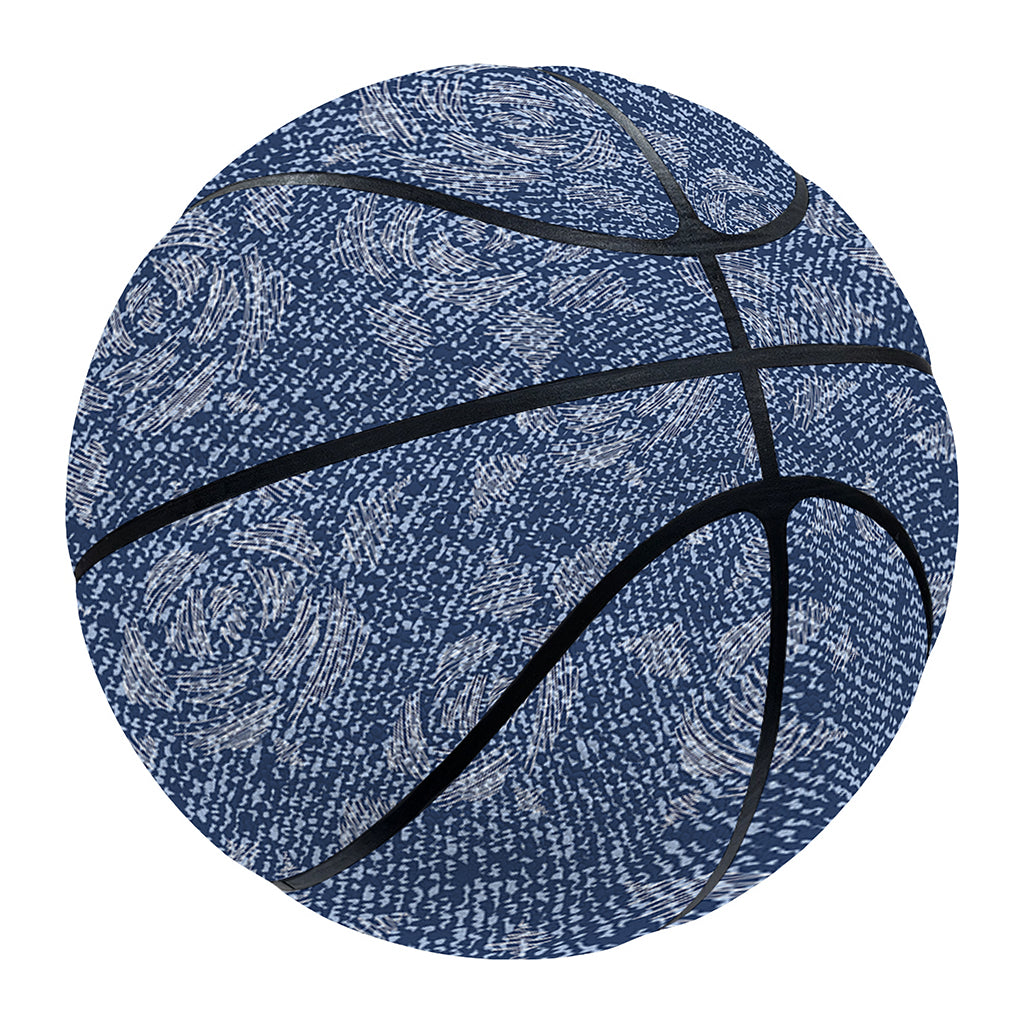 Rose Denim Jeans Pattern Print Basketball