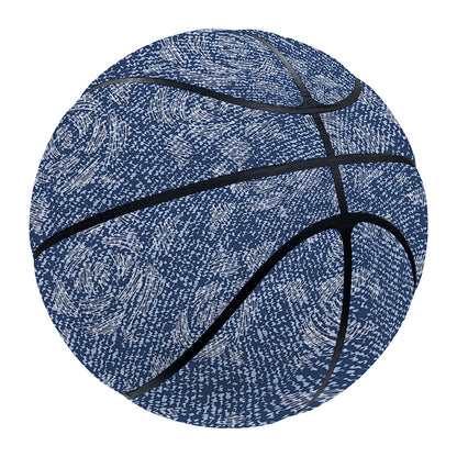 Rose Denim Jeans Pattern Print Basketball